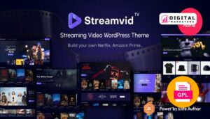 StreamVid Video Streaming WordPress Theme v6.2.2 [GPL]