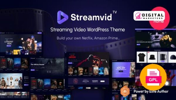 StreamVid Video Streaming WordPress Theme v6.2.2 [GPL]