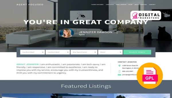 StudioPress Agent Focused Pro Genesis WordPress Theme v2.0.0 [GPL]