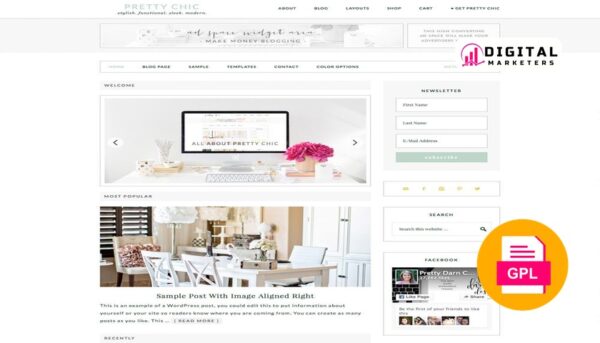 StudioPress Pretty Chic Pro Genesis WordPress Theme v1.0.1 [GPL]
