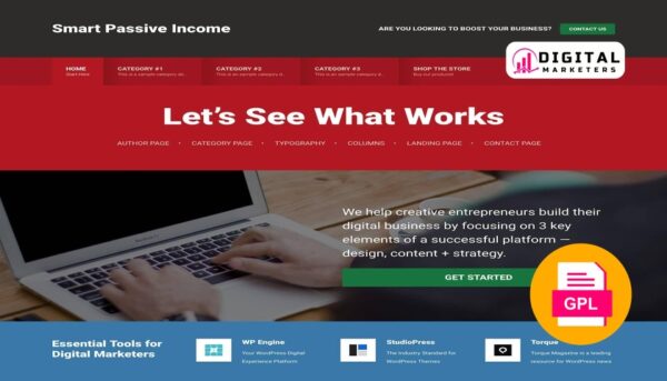 StudioPress Smart Passive Income Pro Genesis WordPress Theme v1.1.3 [GPL]