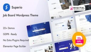 Superio Job Board WordPress Theme v1.3.27 [GPL]