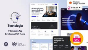 Tecnologia IT SAAS Software Technology WordPress Theme v14 [GPL]