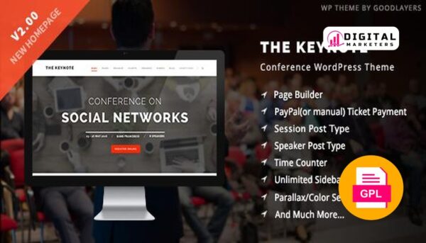 The Keynote Conference / Event / Meeting WordPress Theme v2.23 [GPL]