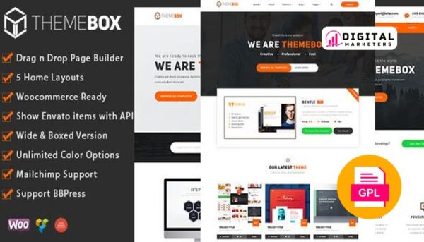 Themebox Digital Products Ecommerce WordPress Theme v1.3.9 [GPL]