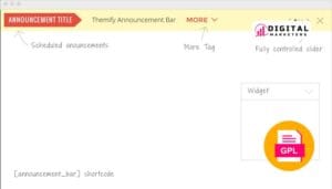 Themify Announcement Bar Addon v2.1.1 [GPL]