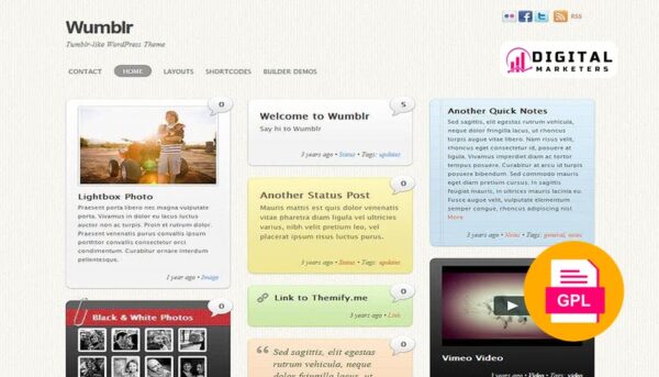 Themify Wumblr WordPress Theme v5.5.9 [GPL]