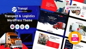 Transpi Logistics and Transportation WordPress Theme v1.0.5 [GPL]