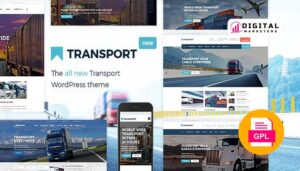 Transport WP Transportation & Logistic Theme v3.2.1 [GPL]