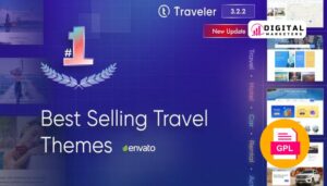 Traveler Travel Booking WordPress Theme [Demo Import Working] v3.1.9.1 [GPL]