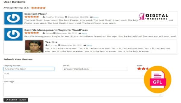 UserPro  User Rating Add-on v3.8.2 [GPL]
