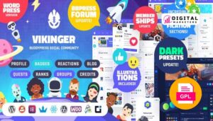 Vikinger BuddyPress and GamiPress Social Community v1.9.32 [GPL]