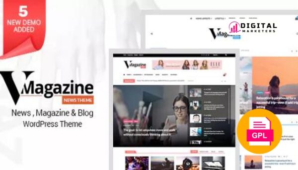 Vmagazine- Blog, NewsPaper, Magazine WordPress Themes v1.1.8 [GPL]