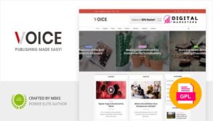 Voice Clean News/Magazine WordPress Theme v3.0.2 [GPL]