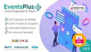 WP EventsPlus  Events Calendar Registration & Booking v2.5.8 [GPL]