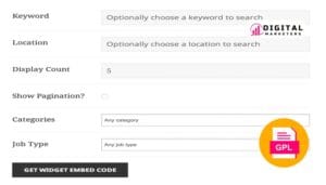 WP Job Manager Embeddable Job Widget v1.1.6 [GPL]