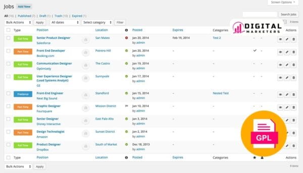 WP Job Manager Job Alerts Addon v3.2.0 [GPL]