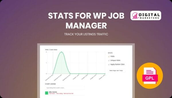 WP Job Manager Statistics Addon v2.7.2 [GPL]