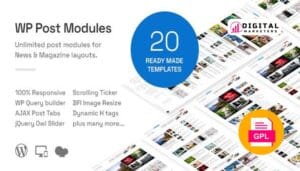 WP Post Modules for NewsPaper and Magazine Layouts v3.0.0 [GPL]