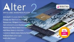 White Label WordPress Plugin  WpAlter v2.4.4 [GPL]