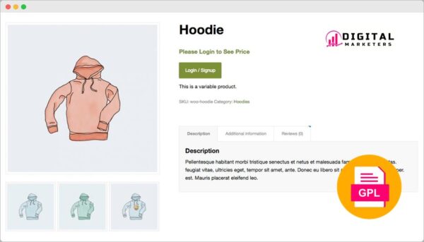 WooCommerce Hide Price & Add to Cart Button v1.5.0 [GPL]