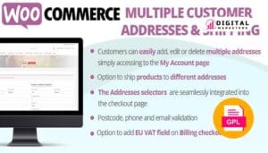 WooCommerce Multiple Customer Addresses v20.1 [GPL]