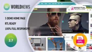 WorldNews Magazine RTL Responsive WordPress Blog v2.5 [GPL]