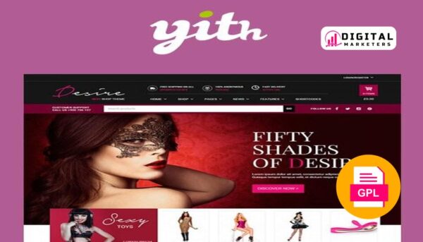 YITH Desire Sexy Shop | An Intriguing WordPress Theme v1.2.6 [GPL]