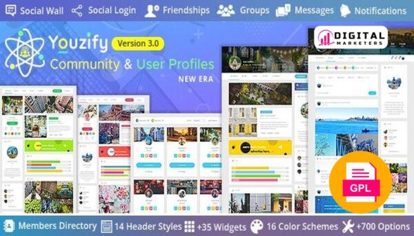 Youzer  Community & User Profiles Management v3.3.8 [GPL]