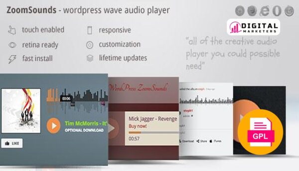 ZoomSounds  WordPress Wave Audio Player v6.9 [GPL]